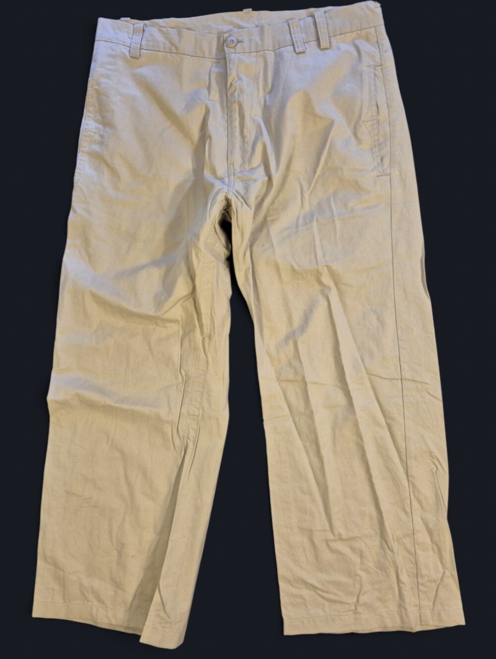 Diesel Wide Leg Beige Light Cotton Pants